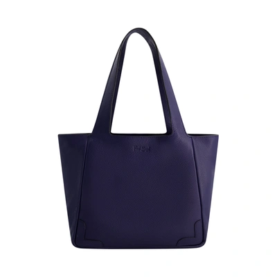 Fred Segal Leather Tote Bag In Purple