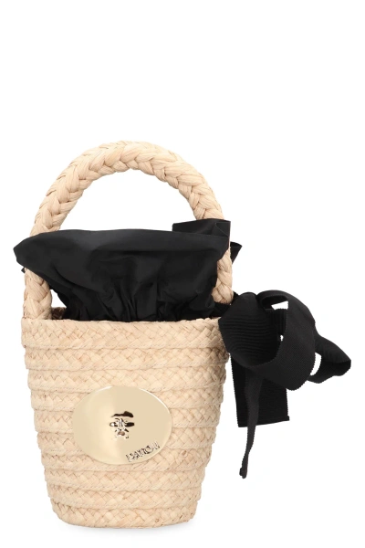 Patou Raffia Bucket Bag In Panna