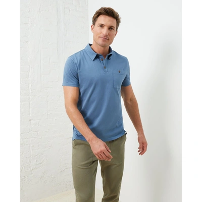Upwest Clean Cotton Jersey Polo In Blue
