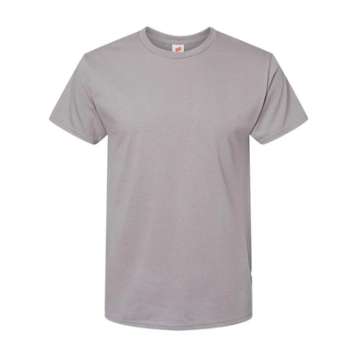 Hanes Essential-t T-shirt In Silver