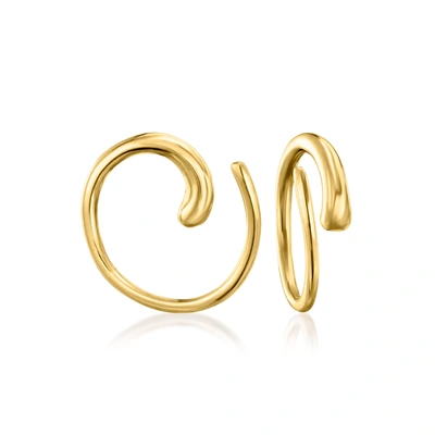 Rs Pure By Ross-simons 14kt Yellow Gold Spiral Earrings