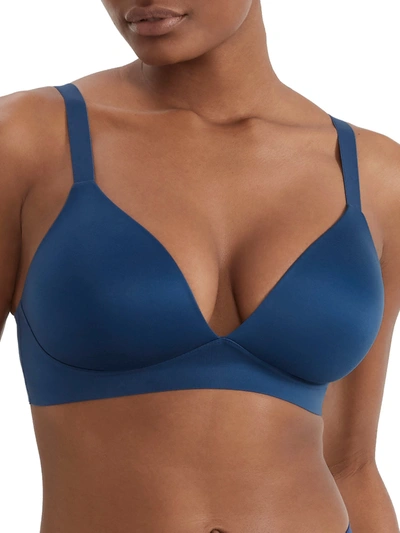 Bali Comfort Revolution Soft Touch Perfect Wire-free Bra In Blue