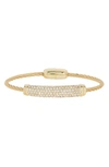Meshmerise Cz Wire Bracelet In Yellow