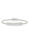 Meshmerise Cz Wire Bracelet In Silver