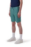 Bugatchi Men's Linen Drawstring Bermuda Shorts In Celadon