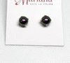 Mariana Iridescent Single-stone Studs In Purple In Black