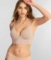Maidenform Pure Comfort Natural Lift Wireless Longline Bra Dm2316 In Beige
