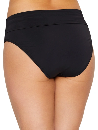 Sunsets Women's Fold-over High-waist Bikini Bottom In Black