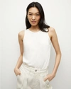 Veronica Beard Sabrina Crepe Tank In Off-white