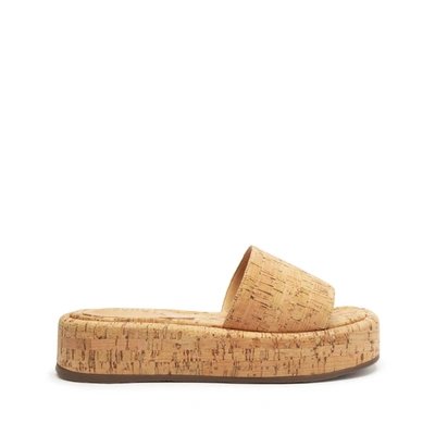 Schutz Yara Cork Sandal In Natural