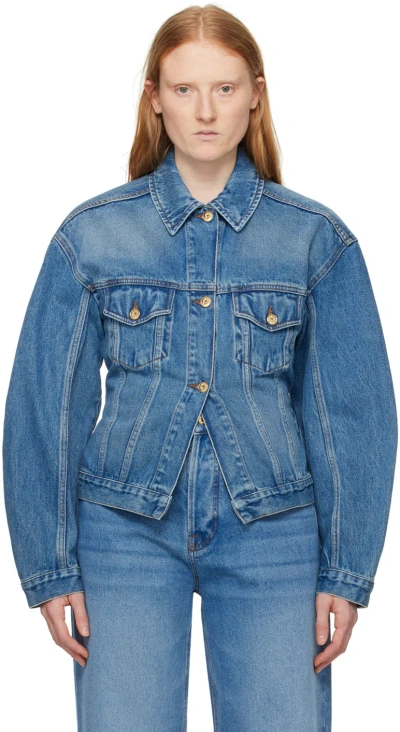 Jacquemus Blue Les Sculptures 'la Waistcoate De-nîmes' Denim Jacket