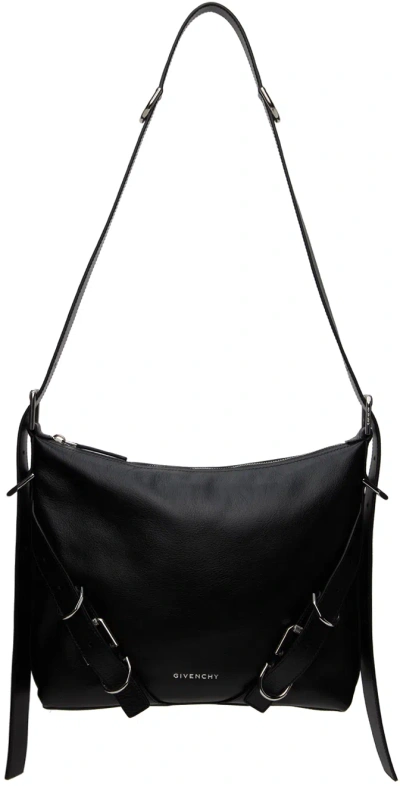 Givenchy Voyou Leather Crossbody Bag In 001-black