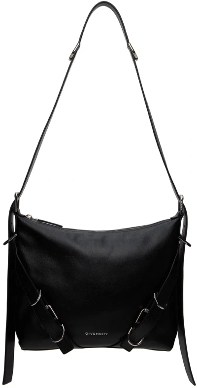 Givenchy Voyou Leather Crossbody Bag In Black