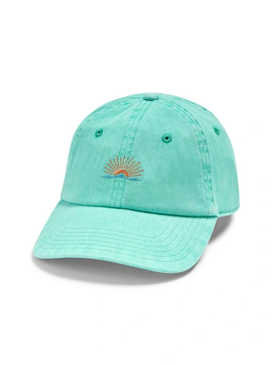 Faherty Sunwashed Baseball Hat In Kelly Green
