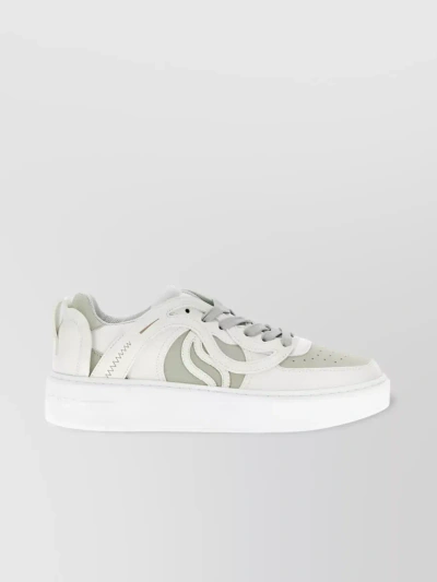 Stella Mccartney S-wave Geometric Low-top Sneakers In White