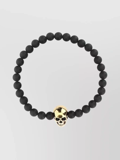 Alexander Mcqueen Bracciale-tu Nd  Male In Black