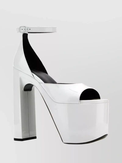 Balenciaga Camden 160mm Platform Sandals In White