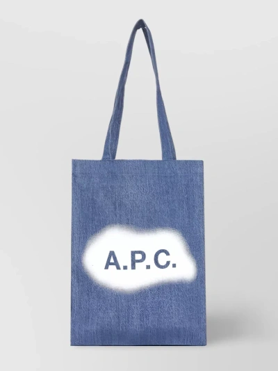 Apc Dual Handle Tote Bag In Blue