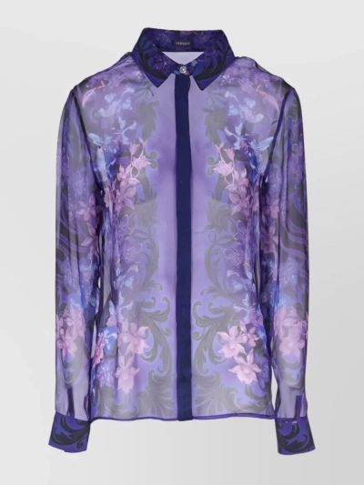 Versace Camicia-44 Nd  Female In Purple