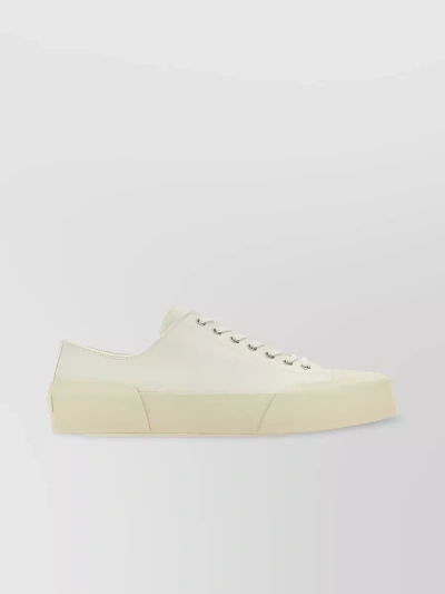 Jil Sander Convers In Canvas Fondo Gomma In Cream