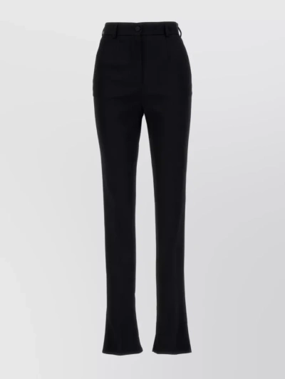 Dolce & Gabbana Skinny-hose Mit Hohem Bund In Black