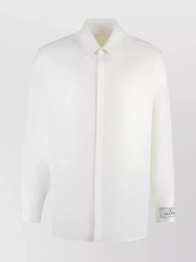 Valentino Cotton Shirt In White