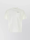 Palm Angels Logo-tape Cotton T-shirt In White