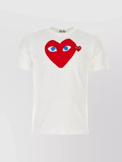 Comme Des Garçons Play Play T In White
