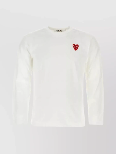 Comme Des Garçons Play T-shirt-xl Nd Comme Des Garcons Play Male In Cream