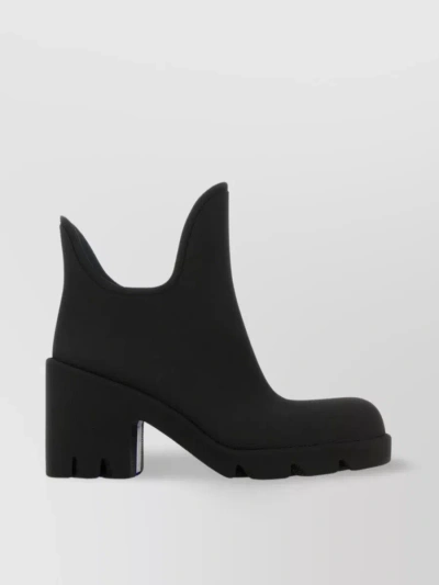 Burberry Marsh Ankle Rain Boots In Black