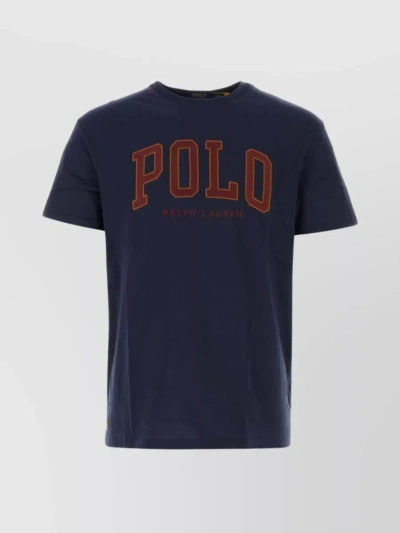 Polo Ralph Lauren Blue Cotton T-shirt In Navy