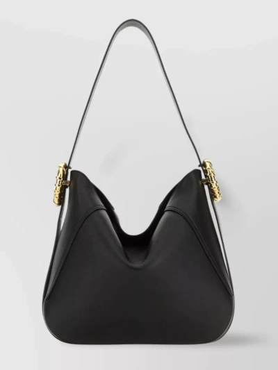 Lanvin Melodie Shoulder Bag In Luxe Leather In Black