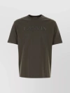 Lanvin Logo Cotton Jersey T-shirt In Brown