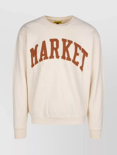 Market Vintage Wash Sweatshirt Unisex In Beige