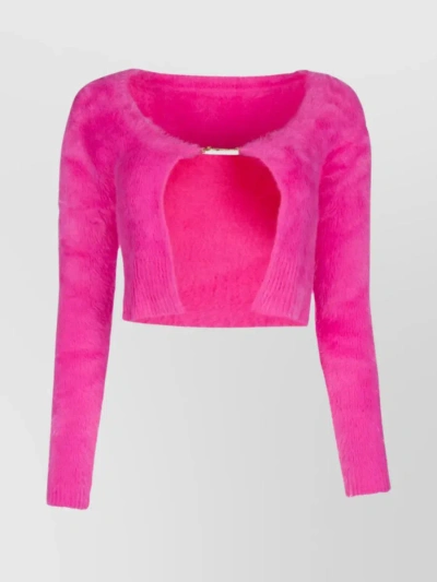 Jacquemus Pink Le Papier 'la Maille Neve Manches Longues' Cardigan