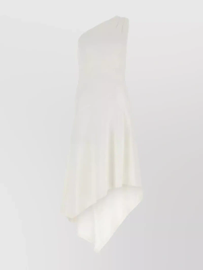 Jw Anderson Viscose-blend Buckle Dress In White