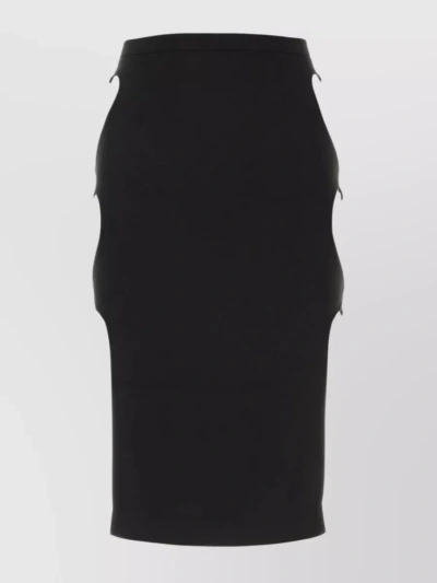 Marco Rambaldi Cut-out Midi Skirt In Black