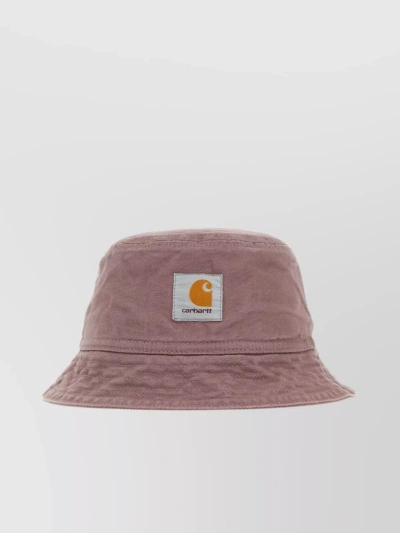 Carhartt Cotton Bayfield Bucket Hat With Wide Brim In Brown