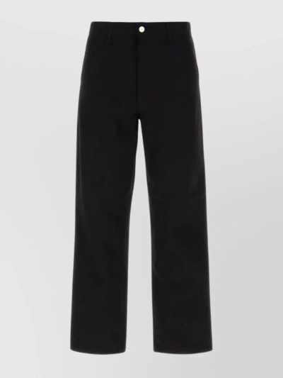 Carhartt Newel Tapered-leg Corduroy Trousers In Black