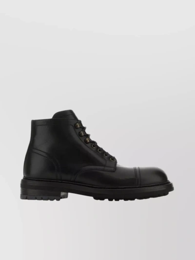 Dolce & Gabbana Modern Leather Re-edition Ankle Boots In Black