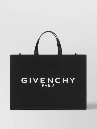 Givenchy Black Canvas Medium G Shopping Bag Nd  Donna Tu