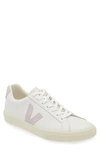 Veja Esplar Leather Sneakers In Extra-white Parme