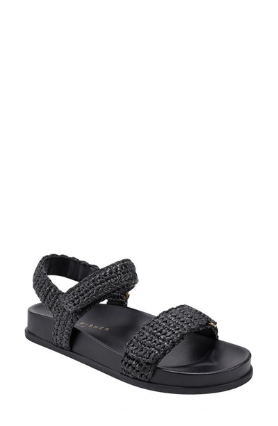 Marc Fisher Ltd Women's Lenore Round Toe Casual Sandals In Black