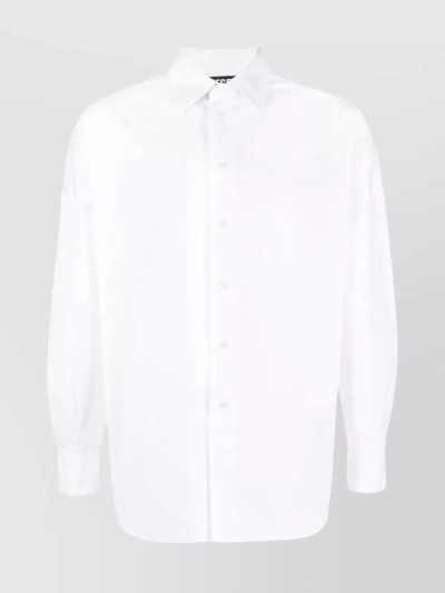 Diesel S-limo Cotton Shirt In White