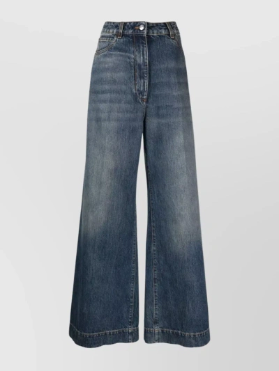 Etro Logo Embroidery Jeans In Blue