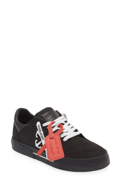 Off-white New Low Vulcanized Canvas Sneakers In Black,white