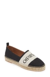 Off-white Logo Linen And Cotton Espadrilles In Black