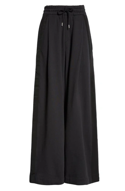 Dries Van Noten Cotton Jersey Wide-leg Sweatpants In Black 900