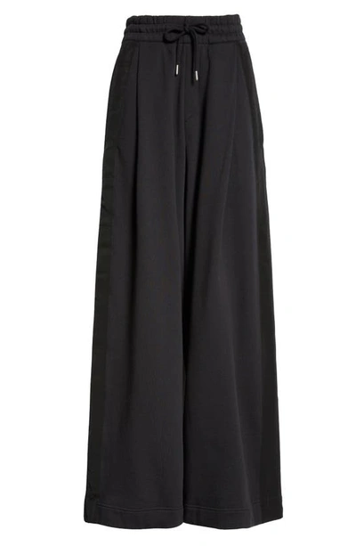 Dries Van Noten Cotton Jersey Wide-leg Sweatpants In Black