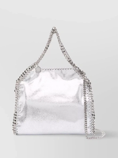 Stella Mccartney Compact Chain Handle Shoulder Bag In White